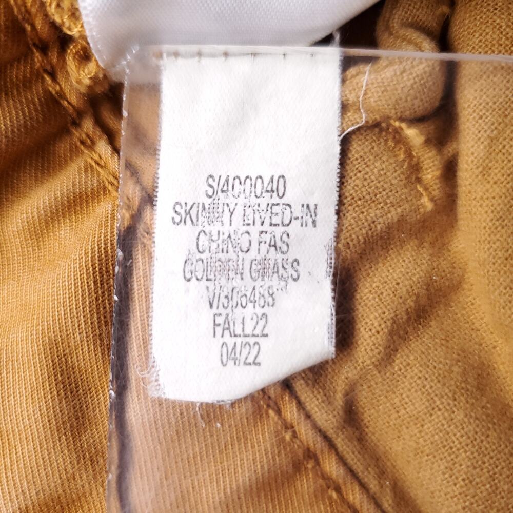 Banana Republic Skinny Fit Chino Pants Men 32x34 Brown Stretch Lived-In Preppy - Picture 11 of 11